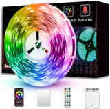 Battery Powered LED Strip Lights – Bedroom Decor Accent, RGB Color Changing Under Bed and Shelf Lighting