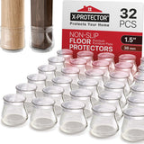 X-PROTECTOR Anti Slip Furniture Pads – Child Safe Floor Protectors for Hardwood Living Rooms