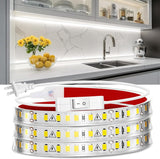 maylit Cool White LED Strip Light 48in Plug-in for Staircase and Dark Closet Visibility, Safer Under Cabinet Task Lighting for Aging Adults