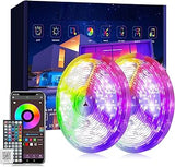 Brightown LED Strip Lights 200ft – Cozy Living Room Aesthetic Upgrade, RGB Color Changing Strip with Music Sync