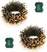 LumDecor Fairy String Lights – Bedroom and Living Room Aesthetic Decor, 66ft 200 LED Warm Tone with 6hr Timer for Cozy Ambiance