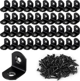 HENSUN L Bracket Set – Minimalist Furniture Hardware, Flush-Mount Stainless Steel Braces for Clean Wood Joints