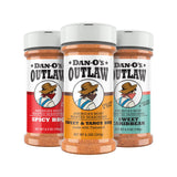 Dan-O's Outlaw Seasoning 6 Bottle Set – Mindful Cooking Companion for Slow Weekend Brunches and Relaxed Grilling