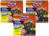 Hefty Ultra Strong 30 Gallon Trash Bags – Odor Neutralizing Kitchen Bags for a Cleaner Home Environment, Fabuloso Lemon, 50 Count