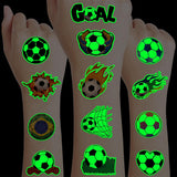 96 Pack Soccer Themed Temporary Tattoos – Ready to Wrap Birthday Gift Pack for Boys and Girls Who Love the World Cup