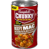 Campbell's Chunky Chili Mac, 18.8 oz Can – Shelf-Stable Dinner for Tailgate Lots, Picnics, and Backyard Cookouts