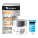 Neutrogena Rapid Tone Repair Retinol + Vitamin C Face Cream Bundle, Complete Skincare Gift Set for Her