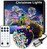 LuminaGlow Pro 115FT Fairy Lights for Living Room – Warm White & Multicolor 300 LED Indoor String Lights