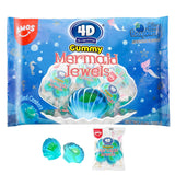 Amos Mermaid Jewels 3D Gummies – Raspberry Soft-Center Candy Stocking Stuffer and Holiday Gift Bag Treat