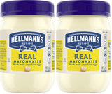 Hellmann's Real Mayo – Outdoor Grill Essential for Barbecue Chicken and Backyard Cookouts, Omega 3 Boost