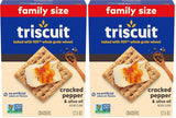 Triscuit Cracked Pepper & Olive Oil Crackers – Non-GMO Whole Grain Snack for Clean-Eating Pantry