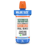 TheraBreath Oral Rinse – Self-Care Nightly Routine Add-On, pH-Balanced Icy Mint Mouthwash for 12-Hour Fresh Breath