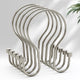 Brushed Nickel - Double Shower Hooks