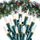 Warm White - Green Wire - 100 Count
