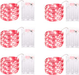 LuminGlow LED Fairy Lights – Thoughtful Birthday Gift for Her, Cozy Bedroom & Mason Jar Decor with 6H Timer, 6 Pack Warm White