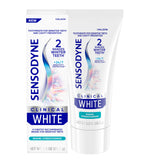 Sensodyne Clinical White Toothpaste – Nightly Dental Care Ritual for Sensitive Teeth and Daily Whitening
