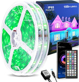 LEDMO 100ft RGB LED Strip Lights with Bluetooth App, Modern Ambient Lighting for Bedroom and Living Room Aesthetic