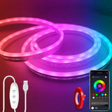 Lumichrome RGB Neon Rope Light – Housewarming Gift for Her, Cozy Bedroom Accent with APP Control