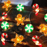 [BRAND] Santa Tree Snowflake LED String Lights – Cozy Bedroom and Living Room Christmas Aesthetic Decor