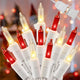 White Wire, Red & Clear - 2PACK 50L,13ft