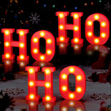 Fleurdeco LED Christmas Letter Set – Cozy Fireplace Mantel and Living Room Holiday Centerpiece