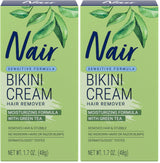 Nair Bikini Cream Sensitive Formula – Self-Care Hair Removal for Women with Delicate Skin, 1.7 oz