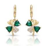 Soulow Lightweight Shamrock Hoop Earrings – All-Day Comfort for St. Patrick's Day Parades & Outdoor Pub Crawls