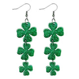 Amuizka St Patricks Day Shamrock Earrings – Festive Jewelry Accent for St Patricks Day Shirt and Outfit