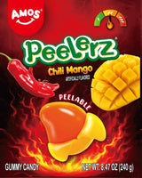 AMOS Peelerz Pineapple Gummy Candy – Carry-On and Hotel Minibar Snack for Travelers, 10 Wrapped Mini Packs per 8.47oz Box