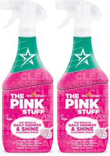 The Pink Stuff Miracle Daily Shower & Shine Spray – 30oz Time-Saving Bathroom Cleaner for Busy Work-From-Home Schedules