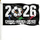 LCHIVI 2026 World Cup Commemorative Flag 5x3FT - Thoughtful Soccer Fan Gift for Birthdays, Housewarmings, and Holiday Surprises
