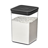 OXO Good Grips Pop Container 4.4 Qt – Matte Black Airtight Canister for Styled Open Shelving
