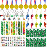 Happyhapi Soccer Party Favors – 60-Piece Ready-to-Give Birthday Gift Set for Young Athletes and Soccer-Obsessed Kids