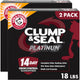 18 Lbs (Pack of 2) - Clump & Seal Platinum Clumping Cat Litter