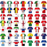 Country Flags Bunting – World Cup Birthday Gift for Die-Hard Soccer Fans, 49 Nation Jersey Garland