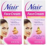 Nair Hair Remover Moisturizing Face Cream – Self-Care Nightly Grooming for the Bathroom Vanity