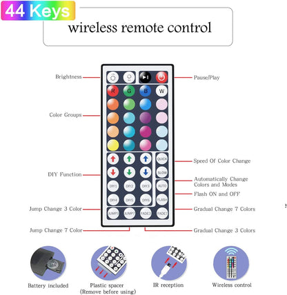 Tenmiro LED Strip Lights – Living Room Aesthetic Upgrade, Dimmable RGB Tape for Home Decoration