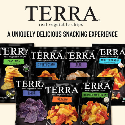 Terra Veggie Chips – Mindful Office Snack Alternative, Original Sea Salt 5 oz