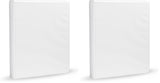 Amazon Basics 3-Ring Binder for Work and School Filing Systems, 1-Inch 175-Sheet Capacity with Pockets, Neutral White 4-Pack