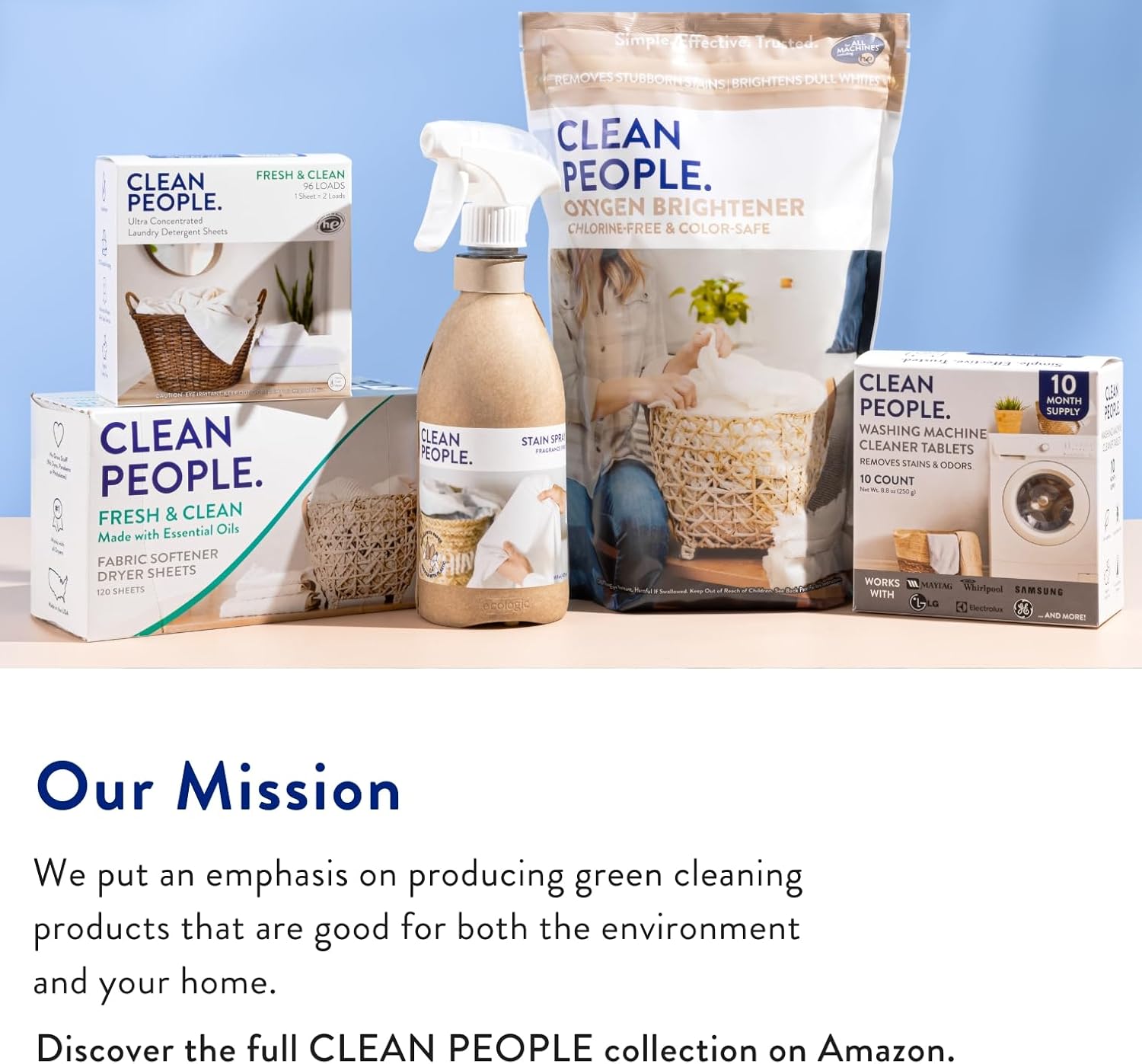 The Clean People Baby Unscented Detergent - Gentle Infant Clothing Wash, Family-Safe Formula for Nursery Laundry