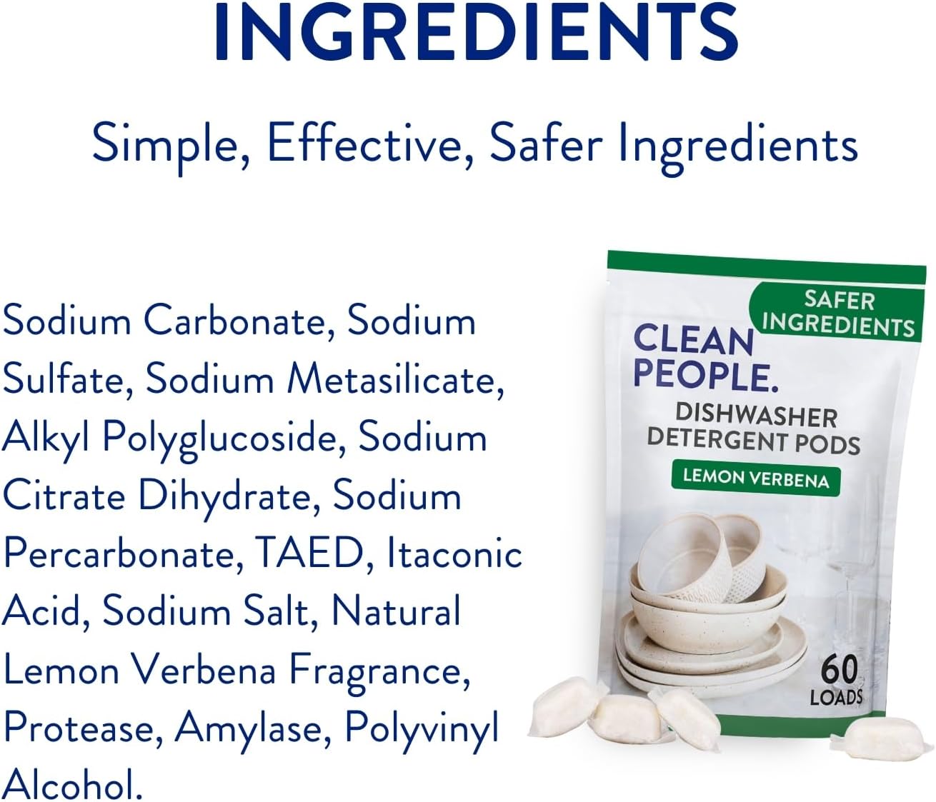 The Clean People Dishwasher Pods – Streamlined Dish Care for Intentional Modern Kitchens, One-Pod Simplicity