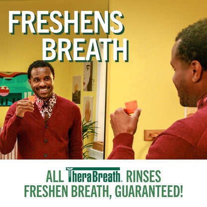 TheraBreath Alcohol-Free Mouthwash – Safe for Sensitive Mouths, Dry Mouth Relief Without Burning or Irritation