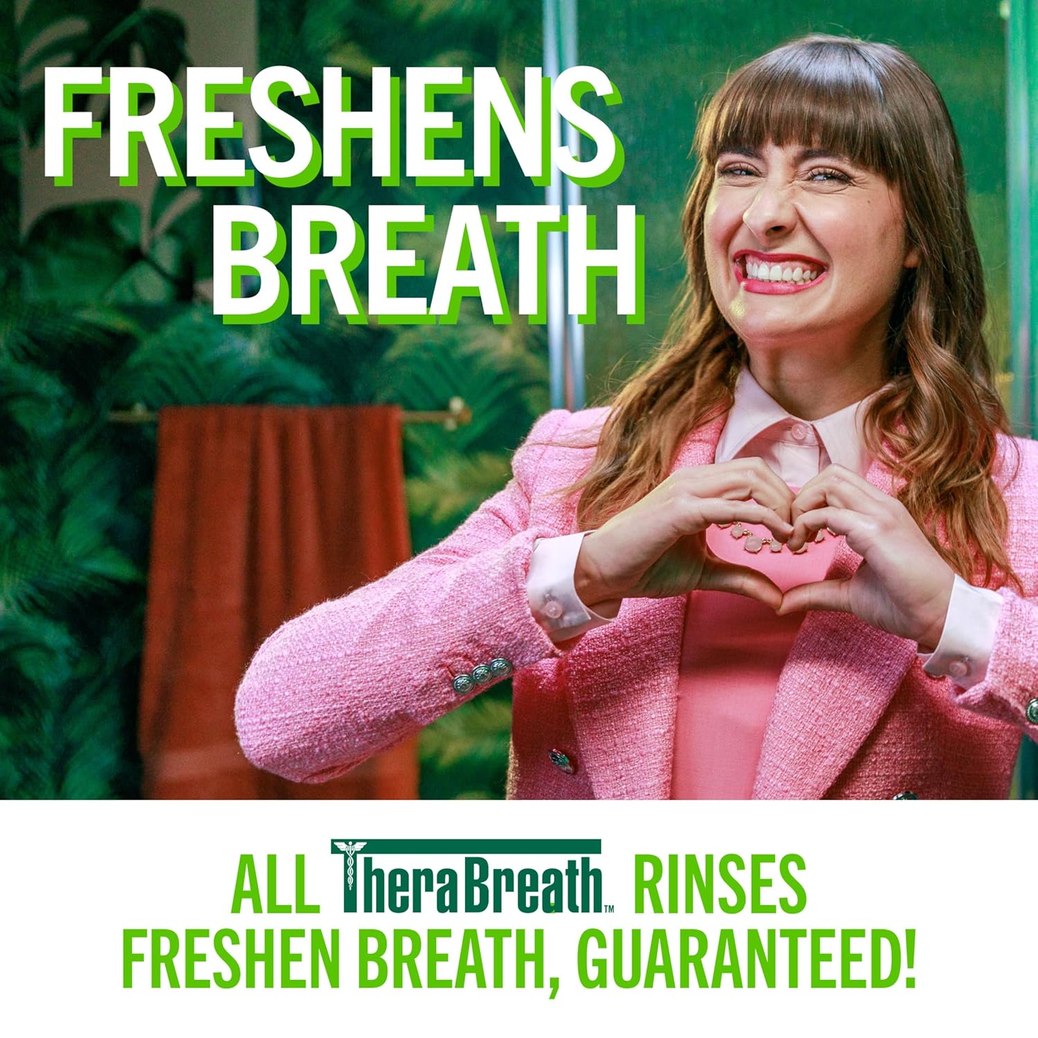 TheraBreath Alcohol-Free Mouthwash Safe for Sensitive Mouths and Family Use, Mild Mint 1 Liter