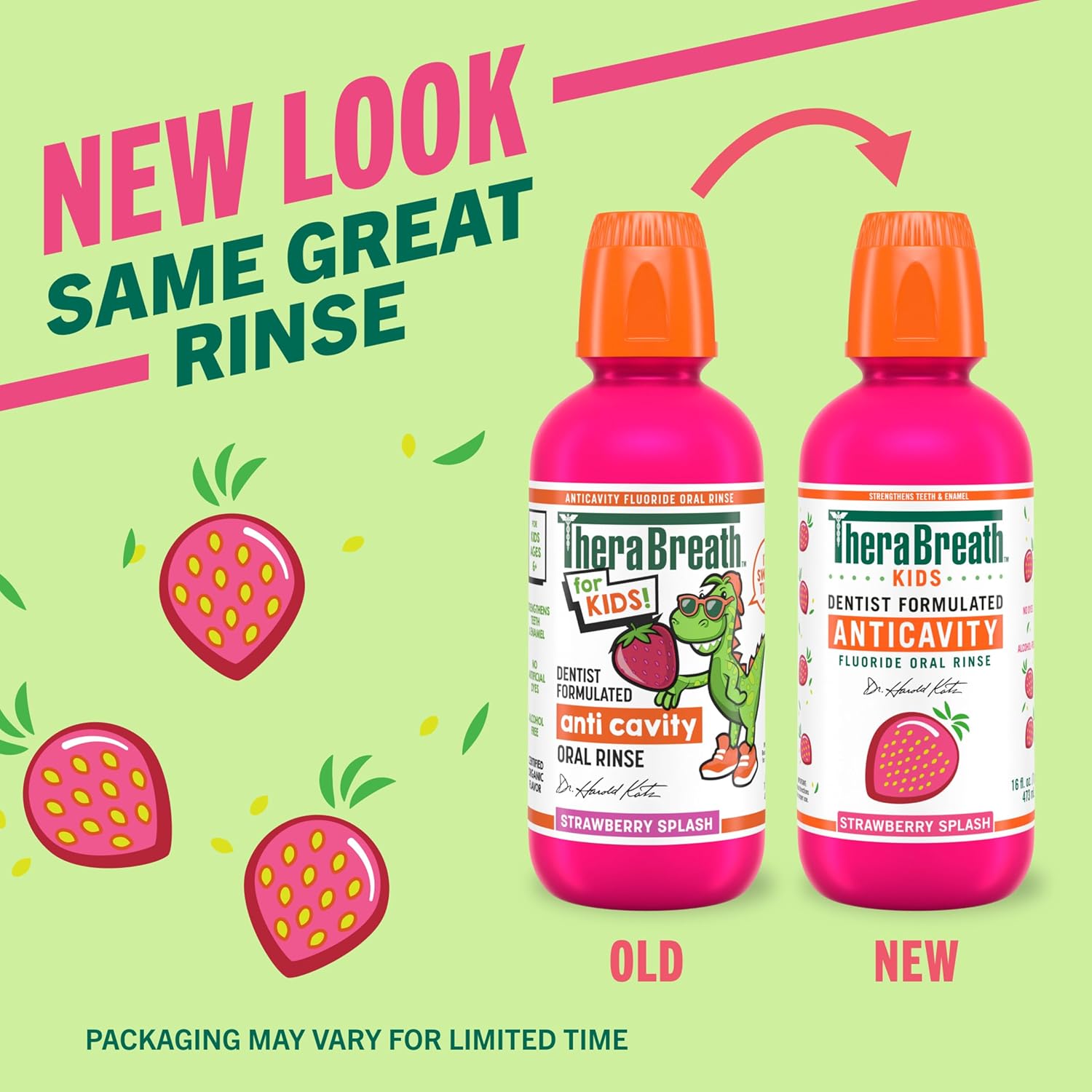 TheraBreath Kids Fluoride Mouthwash 2 Pack – Practical Stocking Stuffer and Back to School Gift for Young Children