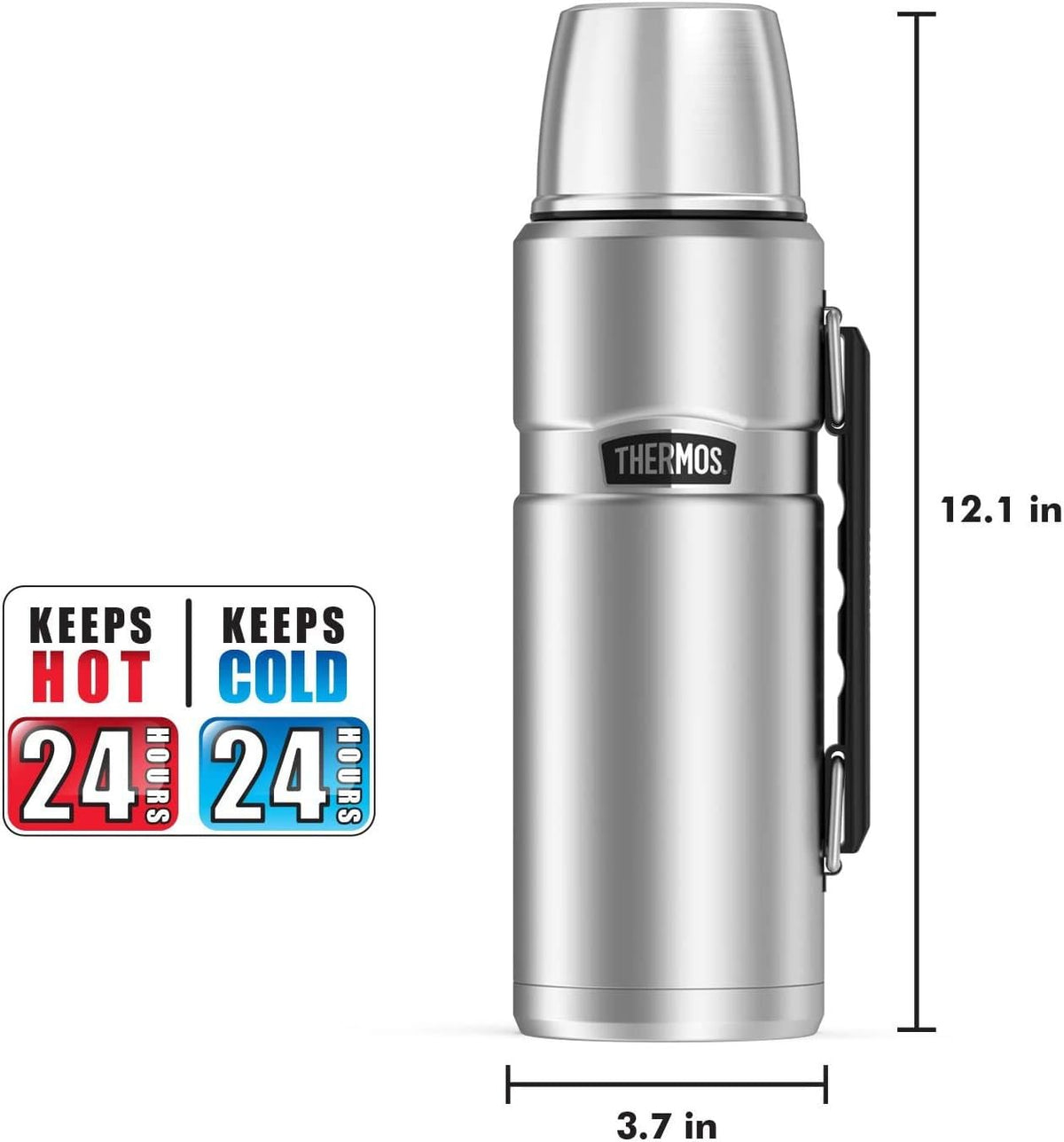 THERMOS Stainless King 40-Ounce Bottle for Mindful Morning Coffee Rituals & Wellness Routines