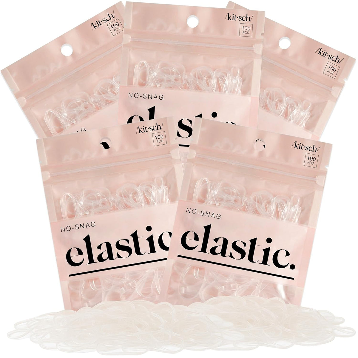thick easy-glide snag-free coating on each elastic