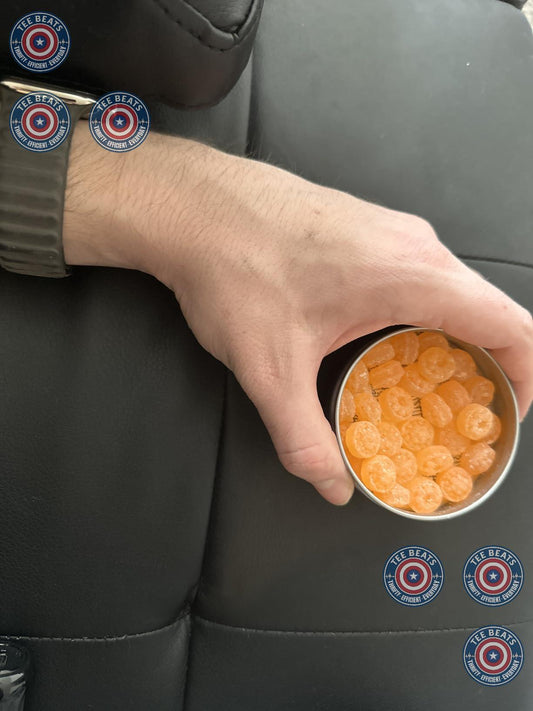 three available flavor variants: mango, citrus, and tangerine