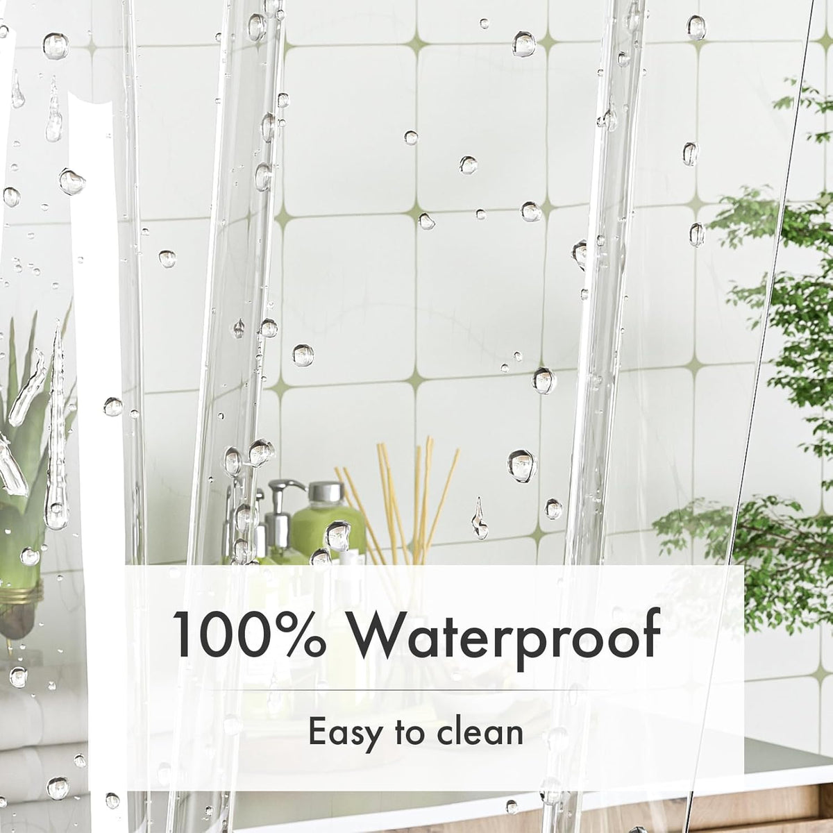 three color variants: clear, frosted, and white for light or privacy preferences