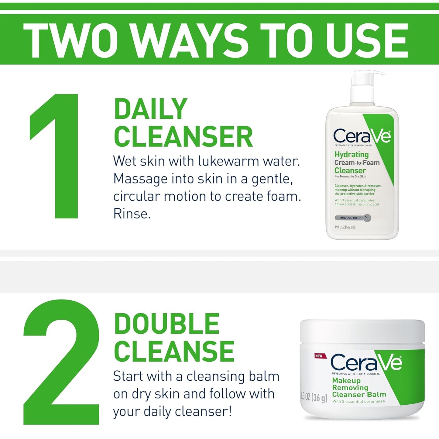 three essential ceramides (1, 3, 6-ii) to restore and maintain the skin's natural barrier