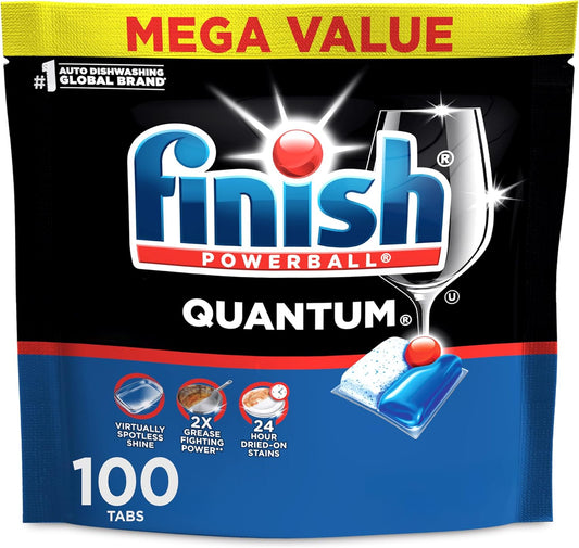 three fast-dissolving chambers: powder for scrubbing stuck-on food, gel for grease-cutting, powerball for shine